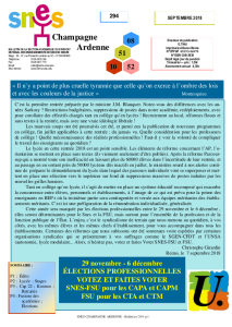 Bulletin 294 septembre 2018