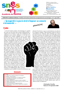 Bulletin 5 septembre 2020