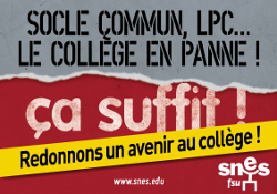 Livret personnel de compétences : consigne syndicale SNES