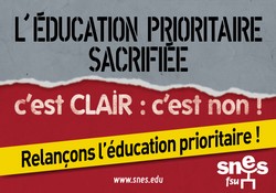 Non aux ECLAIR, oui à une vraie éducation prioritaire