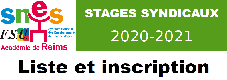 Stages à venir et inscription en ligne