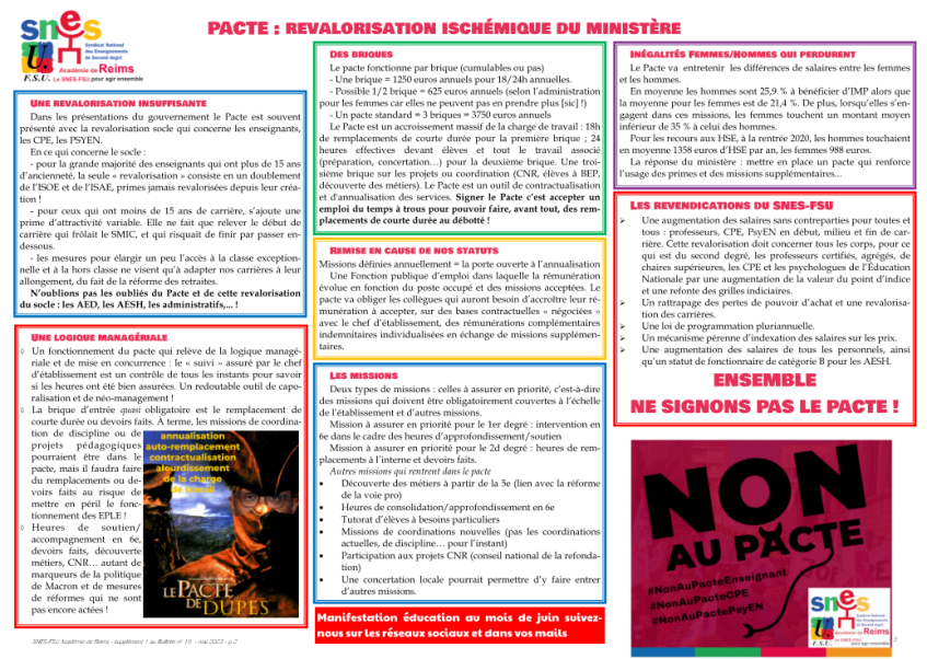 Supplément 1 au Bulletin 15 mai 2023